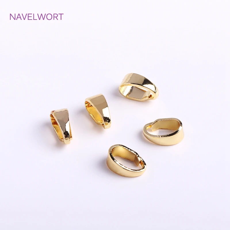 14K позолоченные подвески, зажимы, зажимы, латунные металлические зажимы для семян дыни, зажимы для ожерелья, крючки, соединители, аксессуары для творчества