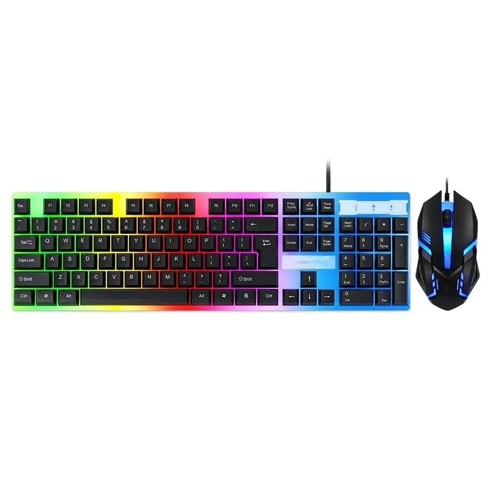 

Игровая клавиатура и мышь HSYK Rainbow LED