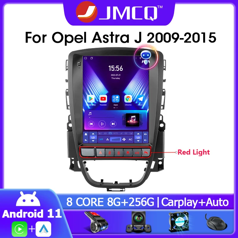 Автомобильная магнитола JMCQ мультимедийный плеер на Android 11 с GPS для Opel Astra J Vauxhall Buick