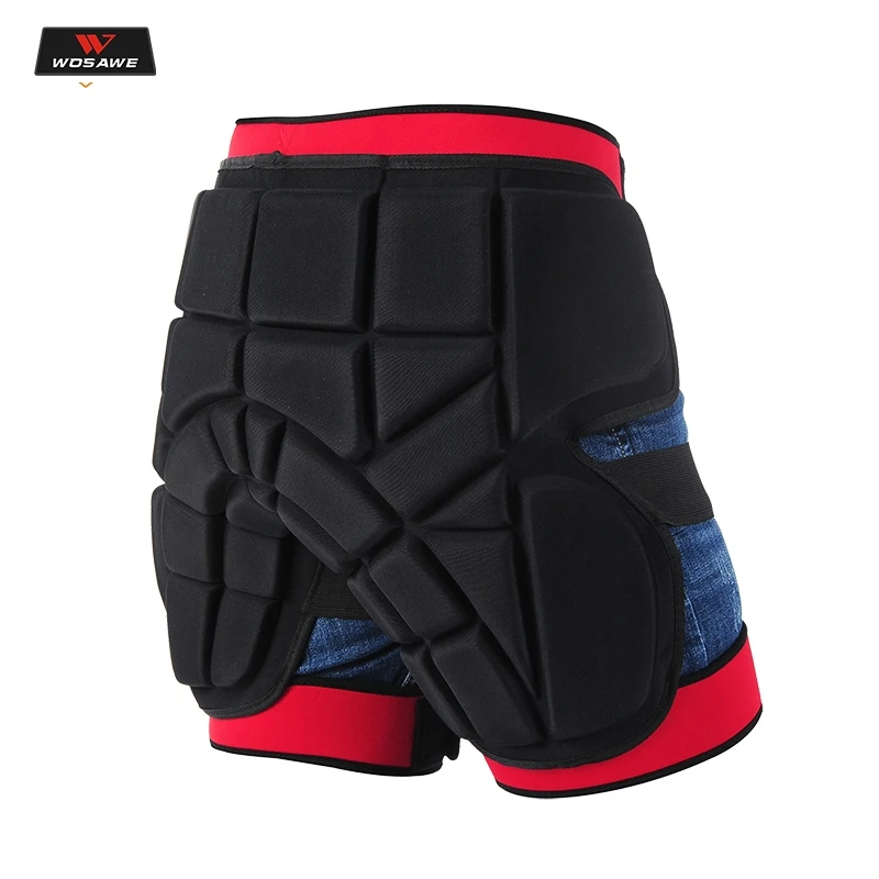 

WOSAWE Motorcycle Shorts Ski Snowboarding Protective Gear Hip Butt Pad Skating Cycling Sports MTB Bike Motocross Hip Protector