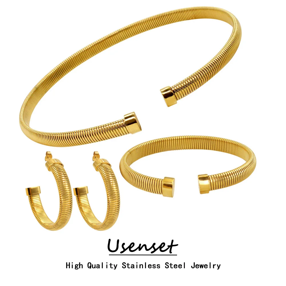 

Ювелирный Набор USENSET из нержавеющей стали с перфорацией и спиралью, 8 мм