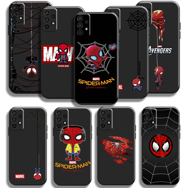 

Avengers Cute Spiderman Phone Case For Samsung Galaxy A11 A12 A21 A21S A22 A30 A31 A32 A50 A51 A52 A70 A71 A72 5G Soft