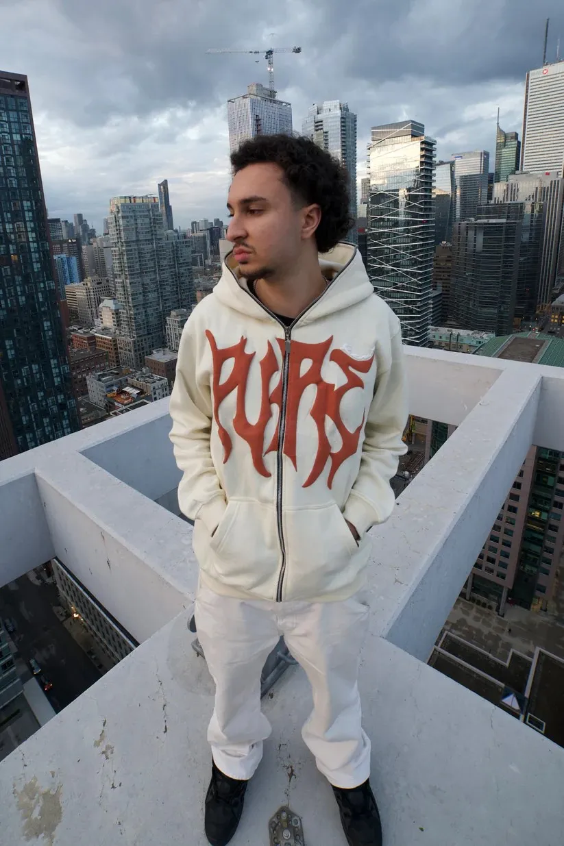 

Big Pattern Vintage High Street Dark Zip Hoodie Pullover Sweater Sweater Loose Hip Hop Punk Kpop Dance Tops Clothes Jacket