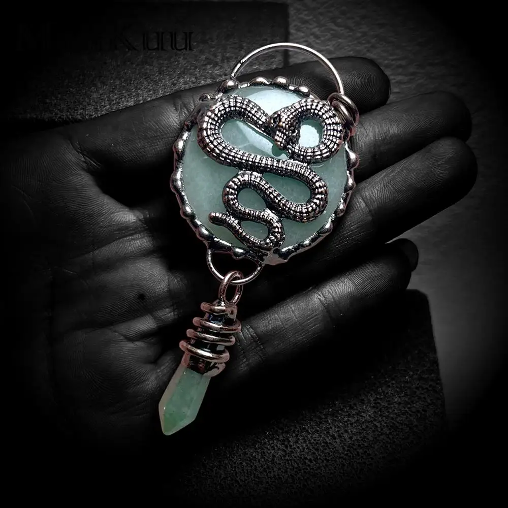 Уникальные Винтажные Ювелирные изделия Mankuu украшение в виде змей натуральный