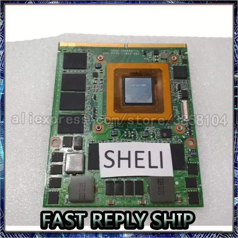 

Видеокарта GTX 260M GTX260M VGA, 1 ГБ, G92-751-B1 96RJ4 для Dell M15x M17x R1 180-10817-0000-A02