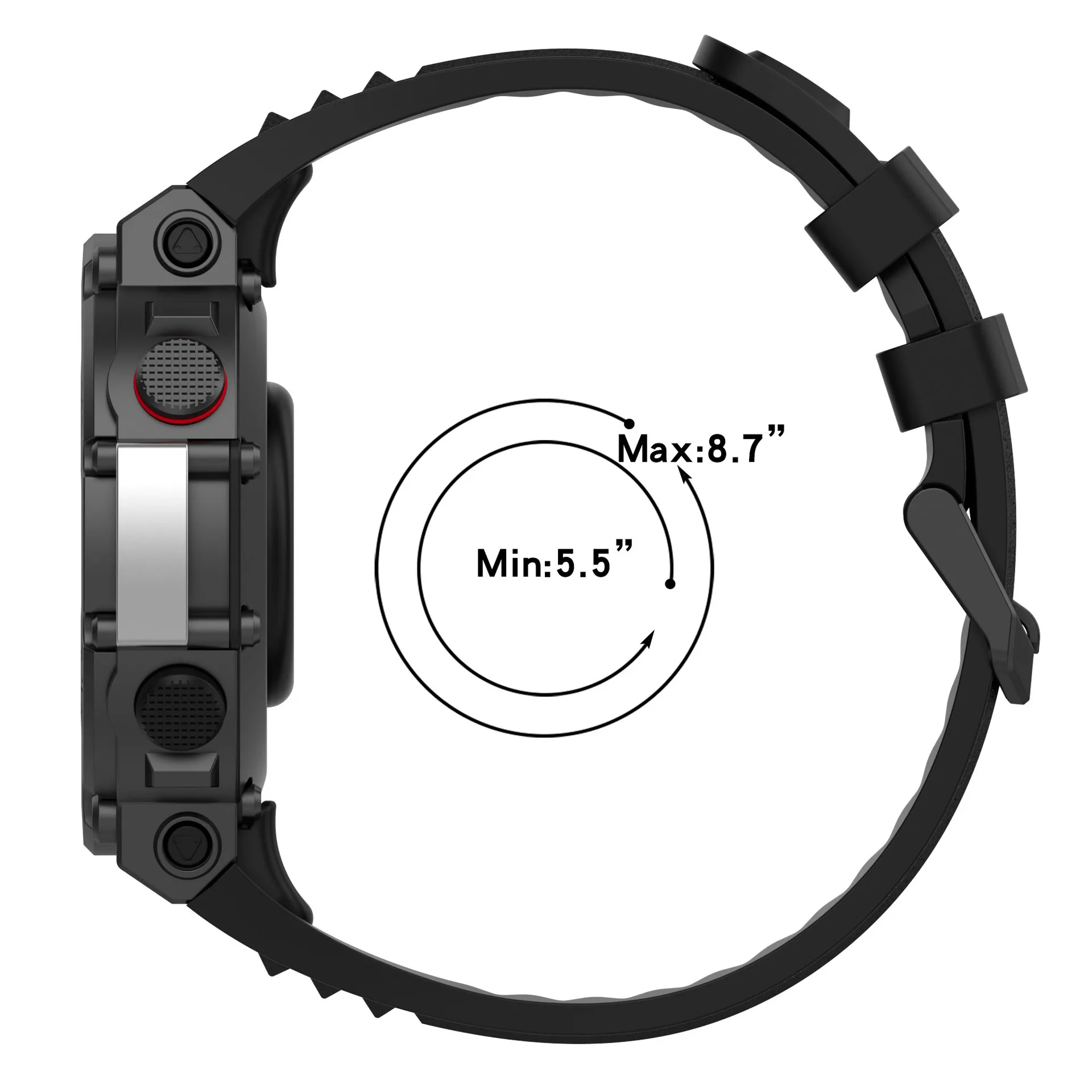 Silicone Band For Amazfit T-Rex 2 Strap Watchband Bracelet Accessories For Huami Amazfit T Rex 2 Replacement Wristband Correa