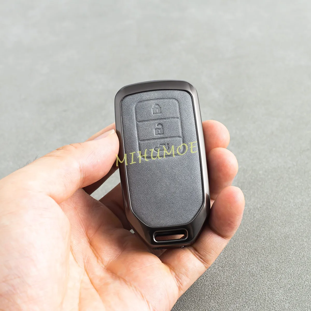 Металлический кожаный чехол для автомобильного ключа Honda Accord Civic