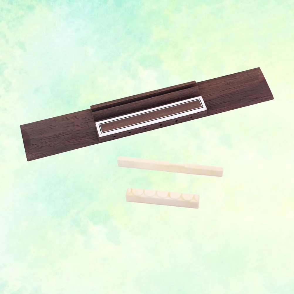 

1PC Fashion Durable Pratical Useful Convenient Guitar Bridge Rosewood Ponticello Guitar Supplies