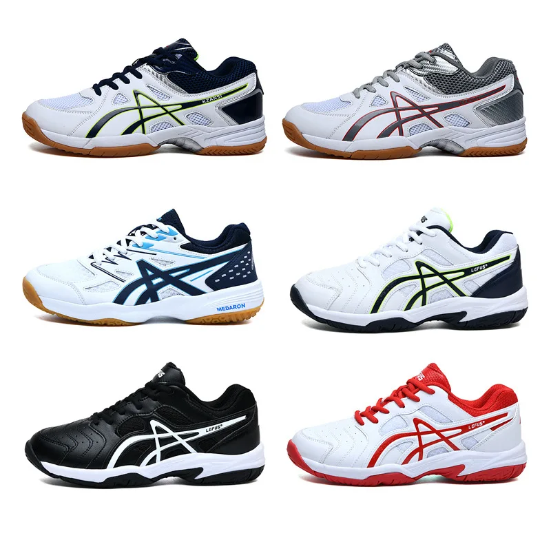 Unisex Professional Badminton Shoes Table Tennis Athlectic Sneaker College Training Non-slip Breathable Tennis Volleyball Shoes