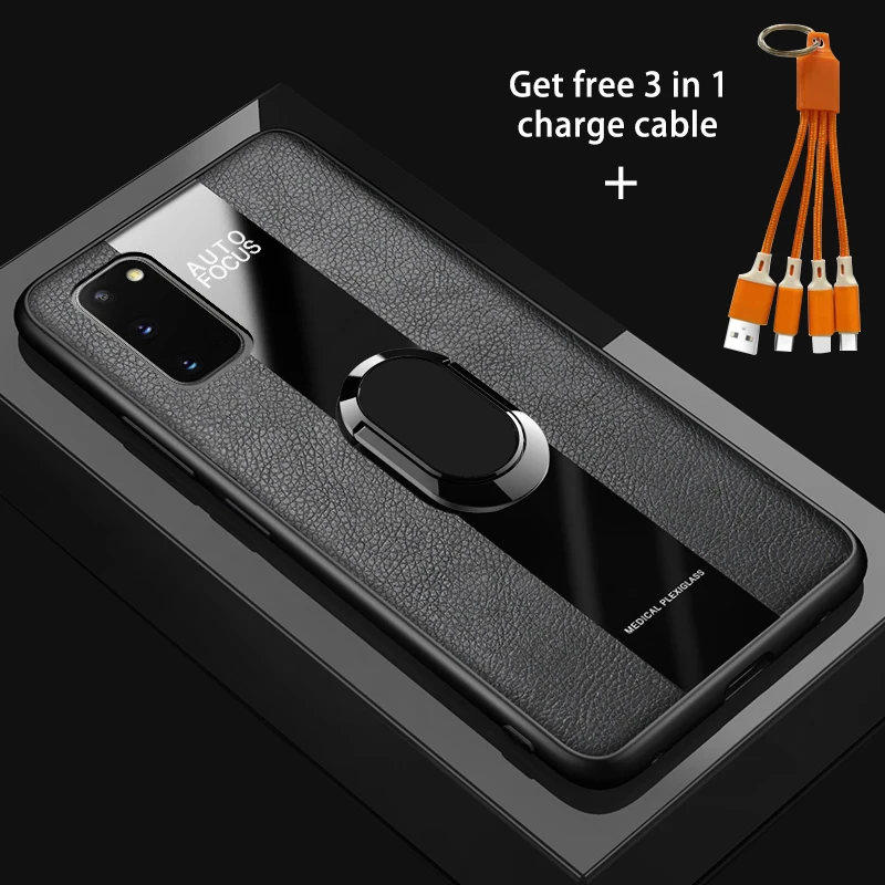 Магнитный чехол с кольцом-держателем для Samsung