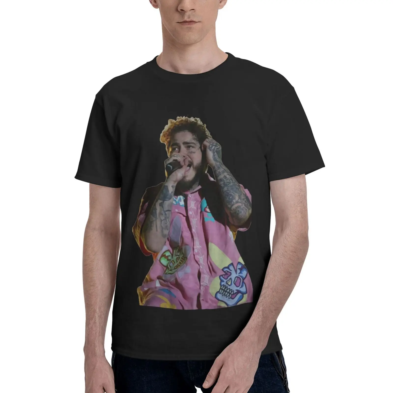 

Футболка оверсайз Post Malone с изображением кругов, черепа, аниме футболка, топы, Мужская одежда, футболка, аниме футболка, Мужская одежда, женск...