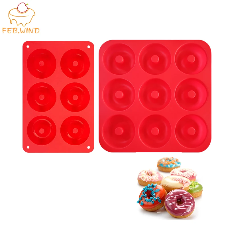 

Bpa Free Silicone Donut Mold Bagel Pan Mini Doughnut Pan For Baking Heat Resistance Donut Baking Tray/Mould Bagel Maker 0170