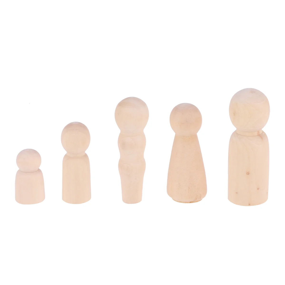 

10pcs Novel Educational Children Craft DIY Painted Dolls Family Peg Dolls for Family School