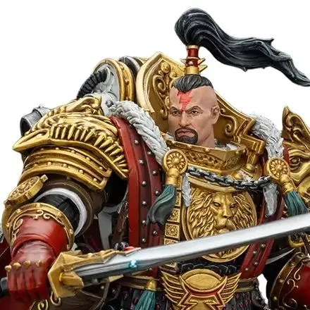 Фото 【Доставка в течение 24 часов】JOYTOY Warhammer 40K The Horus Heresy White Scars Jaghatai Khan Primarch of The Vth Legion 1/18 Action №1