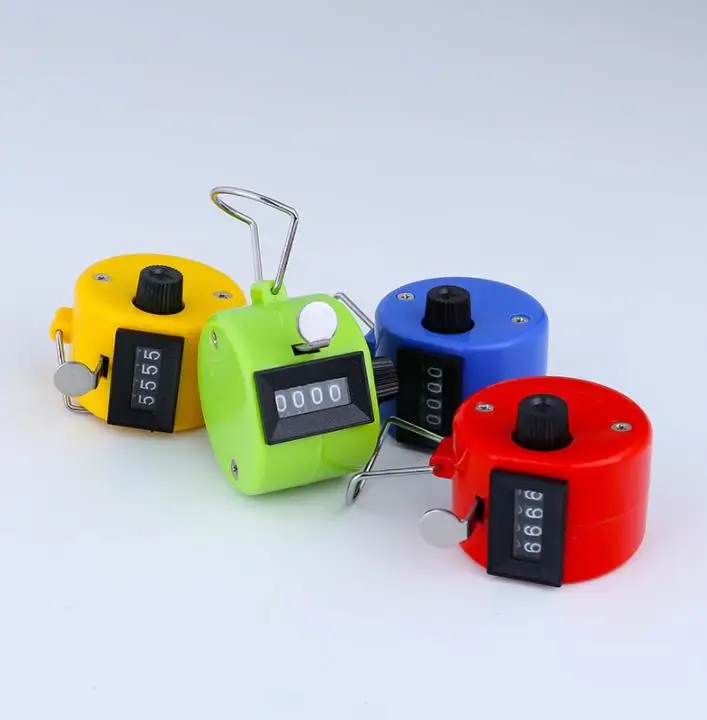 

DHL 100 шт цифровой Ручной Tally Clicker счетчик 4 размера число кликер Meely Boutique SN4087
