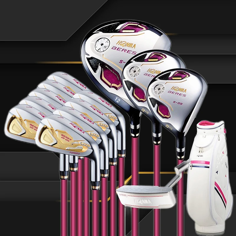 

New 3 Star Golf Club Honma S-05 Women' s Golf Clubs Complete Set With Drivers + Fairway Woods+Putters +Bags