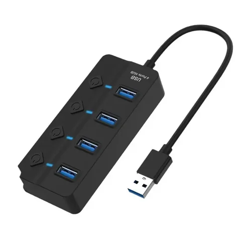 Сверхтонкий Usb-разветвитель с 4 портами, Usb 3,0, для зарядки и передачи данных, несколько Usb-портов, расширитель, Usb-разветвитель для La Y6r6