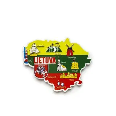 

Магнит на холодильник карта Литвы