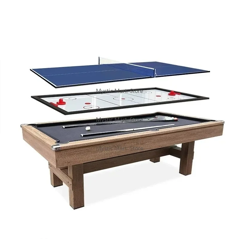 Большой игровой стол 3-в-1 (6 футов): аэрохоккей, бильярд, популярная забавная игра для семейных вечеринок и развлечений (art.: 3920d4e36703c) - 3920d4e36703c