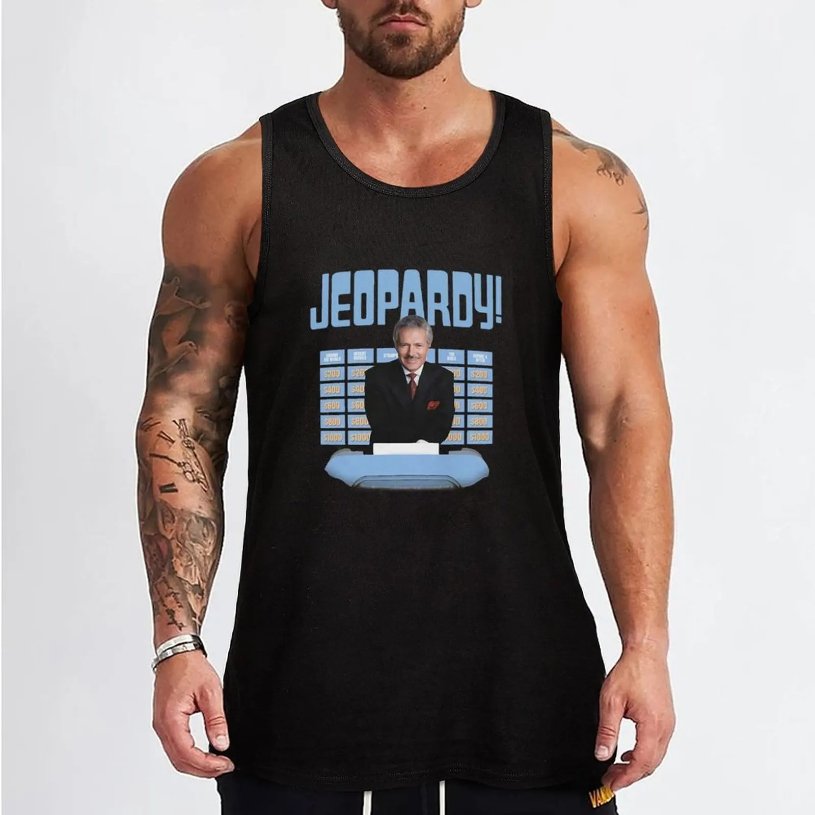 Забавная мужская рубашка Oisi Store New Jeopardy Alex Trebek майка для фитнеса одежда футболка