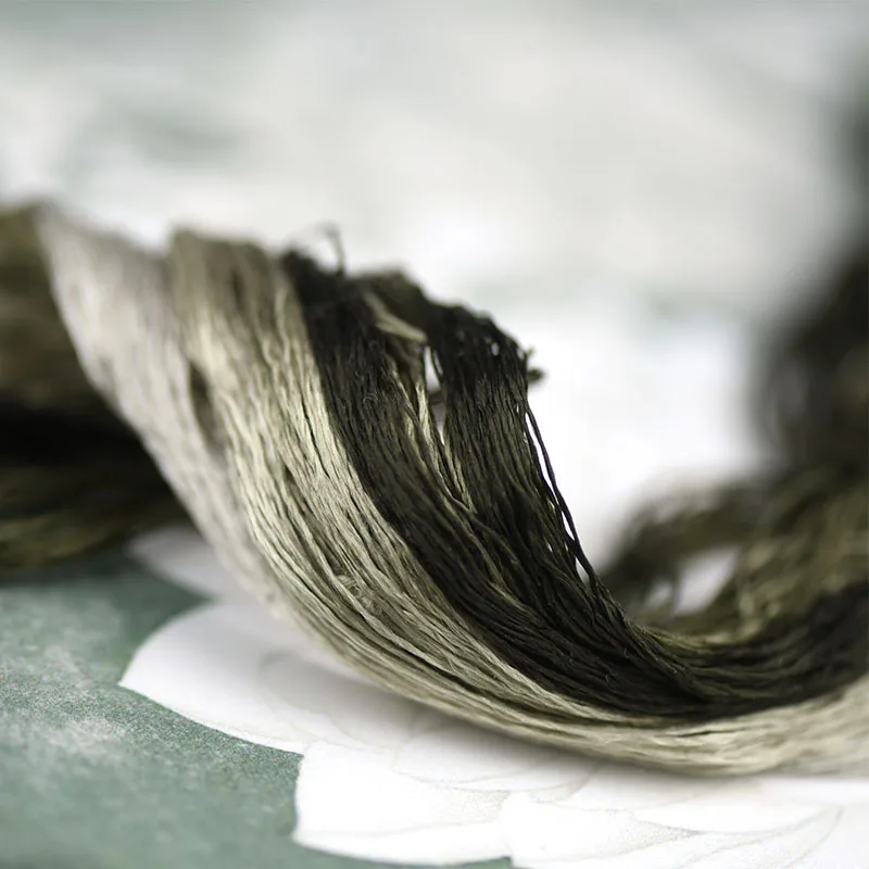 Шелковая нить для вышивки/100% нить/ручная вышивка крестиком/темно-зеленая/8 чистых