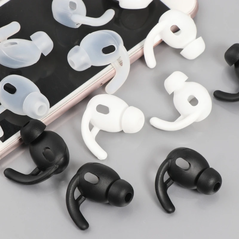 

2Pairs Soft Silicone Earhooks Ear Buds Tips Wings for airpods 3 Earphones Replacement Anti Slip Ear Hooks Eartip Dropshipping