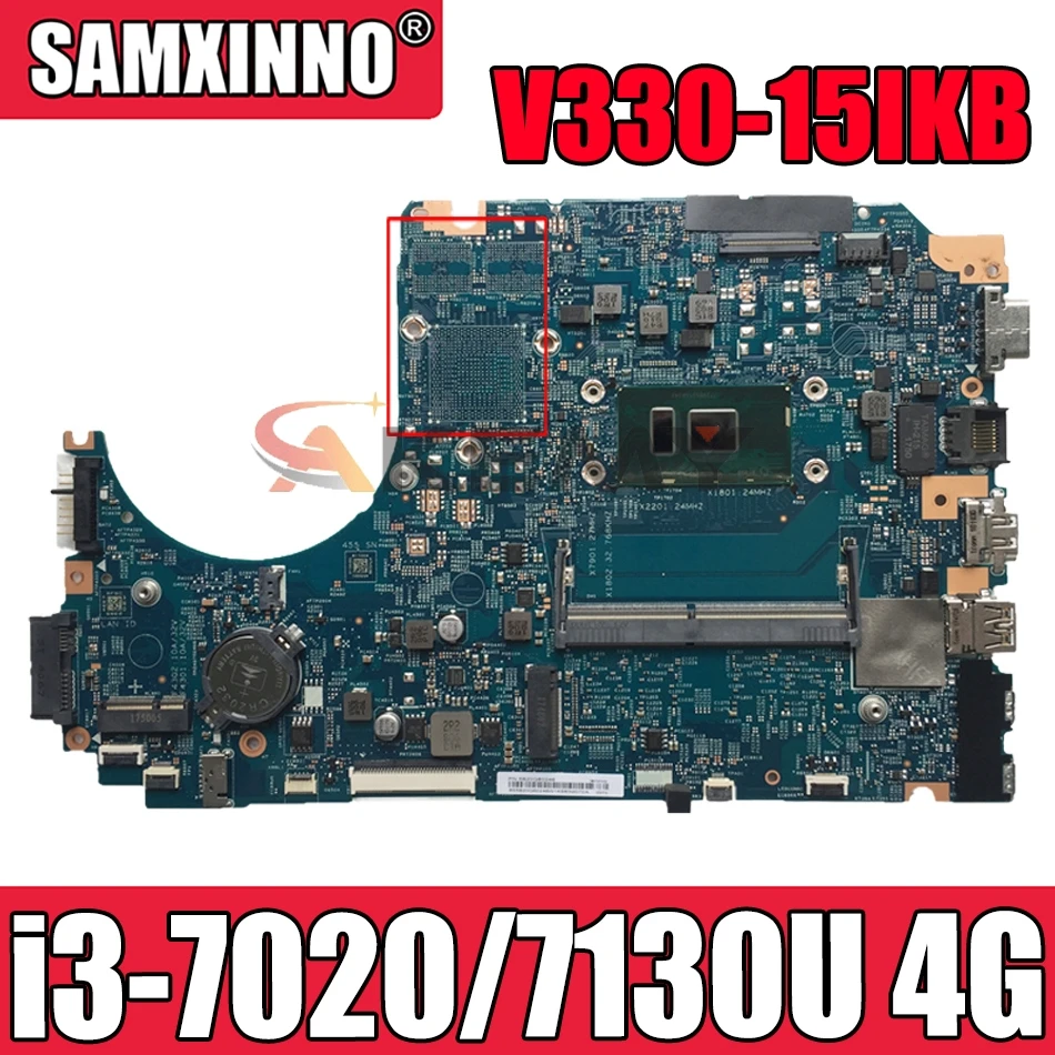 

Материнская плата для ноутбука Lenovo, материнская плата для ноутбука LV315KB 17807-3 448.0DC04.0031 с процессором i3 7020/7130U, 4 Гб ОЗУ, протестирована 100%