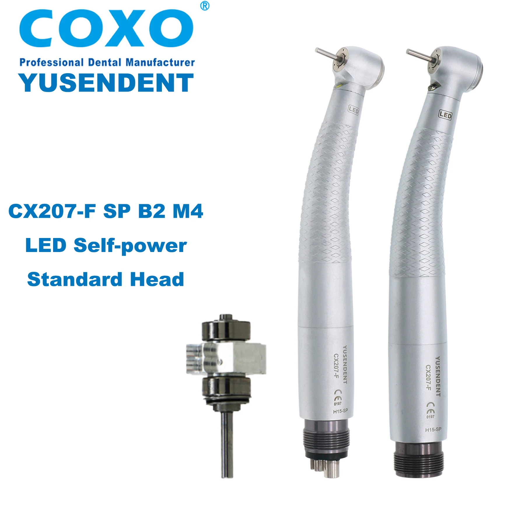 COXO-generador Dental LED E de alta velocidad, pulverizador unidireccional, pieza de mano autopotente, CX207-F-SP, Cartucho B2/M4, CX210, compatible con NSK