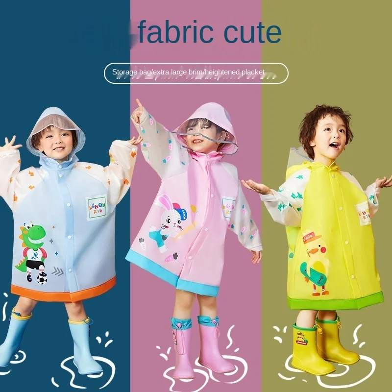 

Kids Raincoat Waterproof 1-10 Years Boys Girls Rain Jackets Cartoon Baby Rain Coat Outfits Dinosaur Cute Rainwear Baby Clothes