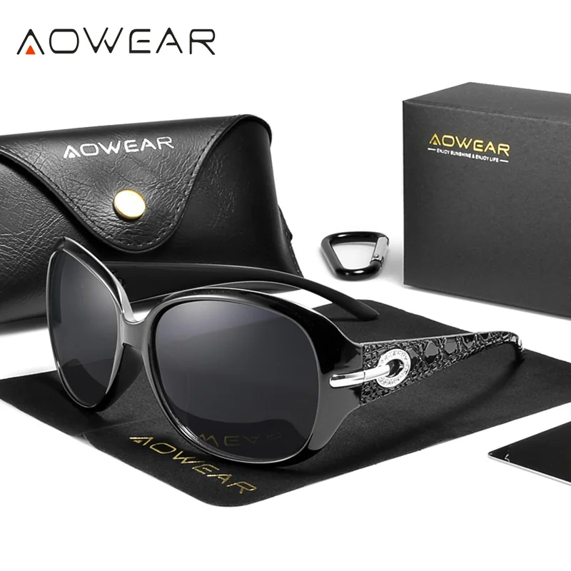 Брендовые дизайнерские женские солнцезащитные очки AOWEAR, женские трендовые Винтажные Солнцезащитные очки с градиентными линзами, женские с...