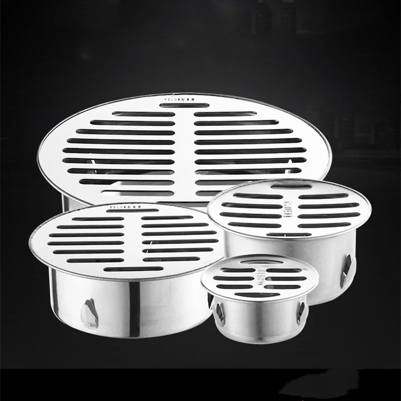 

Stainless Steel Floor Drains Round Anti-blocking Filter Cover Rain Water Strainer Stopper Outdoor Bathroom Hardware Accessories