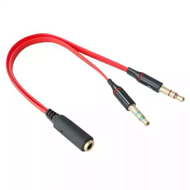 

Sale 3.5mm Jack Female To Dual Jack 3.5 Male Headphone Earphone Audio Cable Splitter Adapter Connector Cord for Mp3 4 Phone Pc
