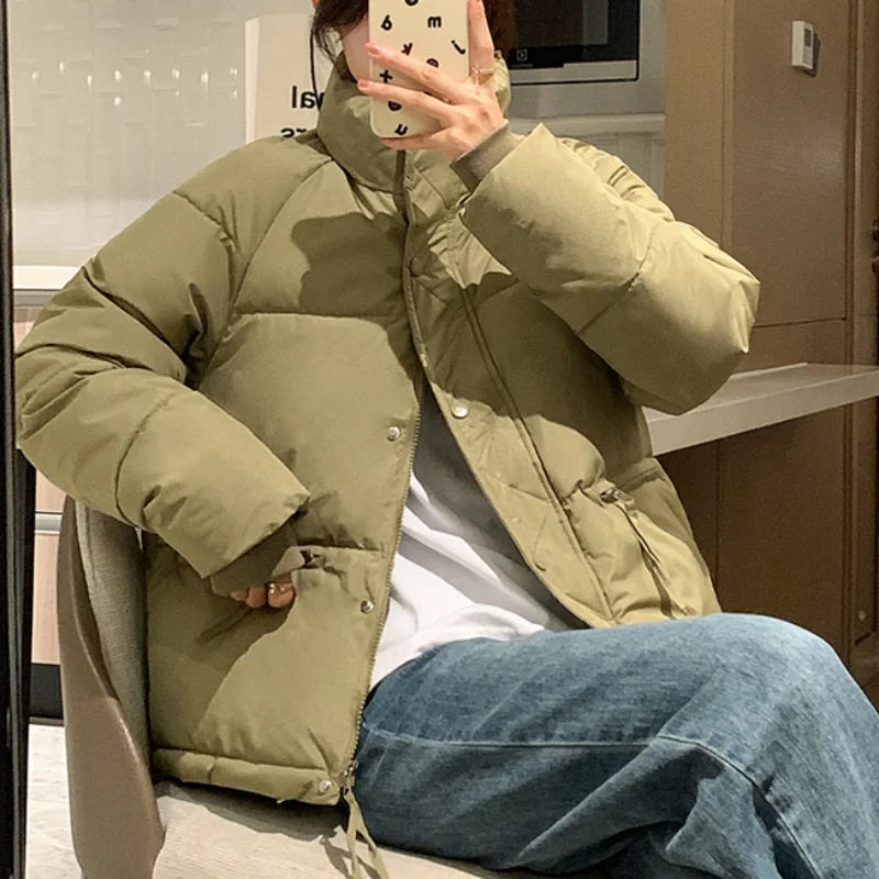 

Winter Parkas Coats Women Overcoats Fashion Female Casual Long Sleeve Outwear Thick Down Coat Loose Cotton Padded Jackets