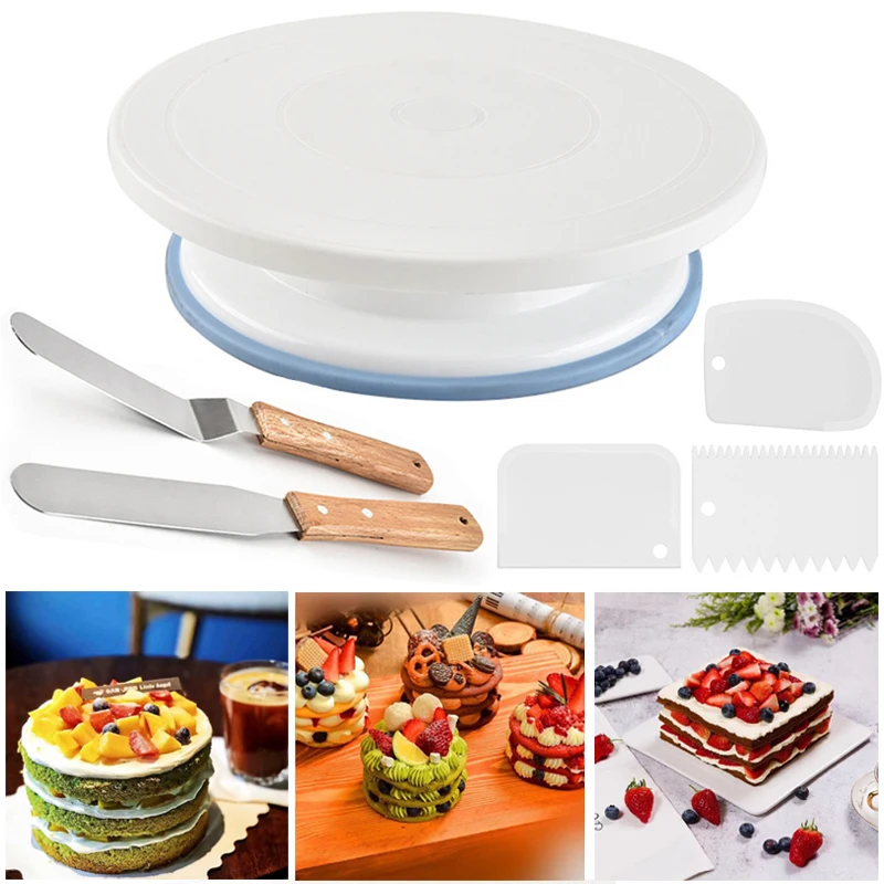 Non-slip Cake Pastry Turntable Stand Spatula Confectionery Decoration Tools Kitchen Accessories Bakeware Baking Mold |