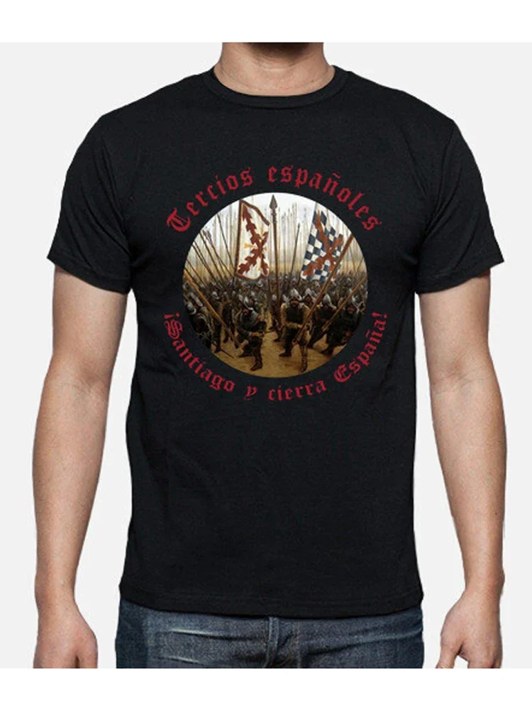Сантьяго Йерра España. Футболка Tercios Españoles Spanish Legion 100% хлопок с круглым вырезом
