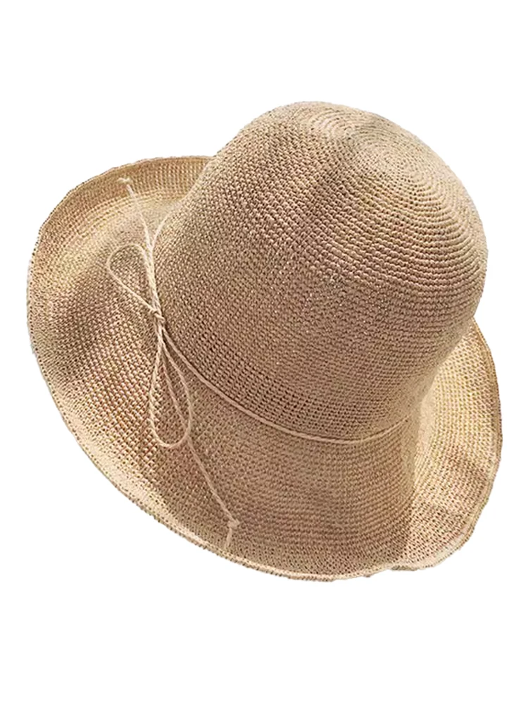 Шляпа Quali ручной работы из рафии для рыбаков Летняя Пляжная соломенная шляпа