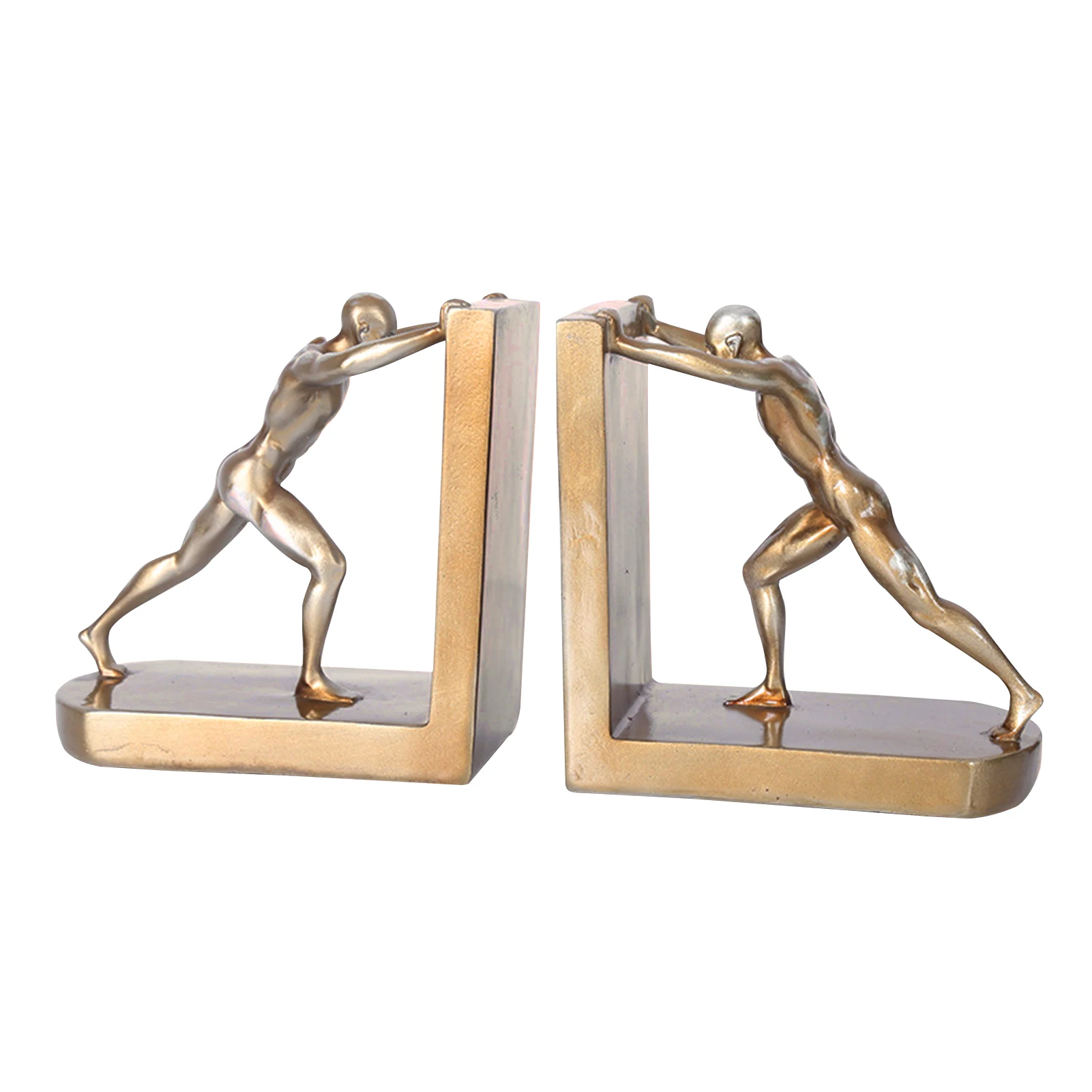 

1pair Reading Bookshelf Desktop Organizer Library L Shape Home Decor Resin Stationery European Style File Divider Retro Book End