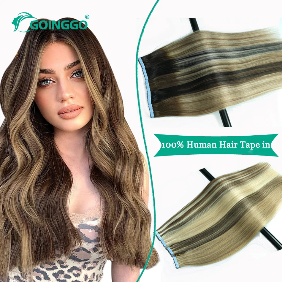 

10/20 шт., женские светлые пряди для наращивания волос