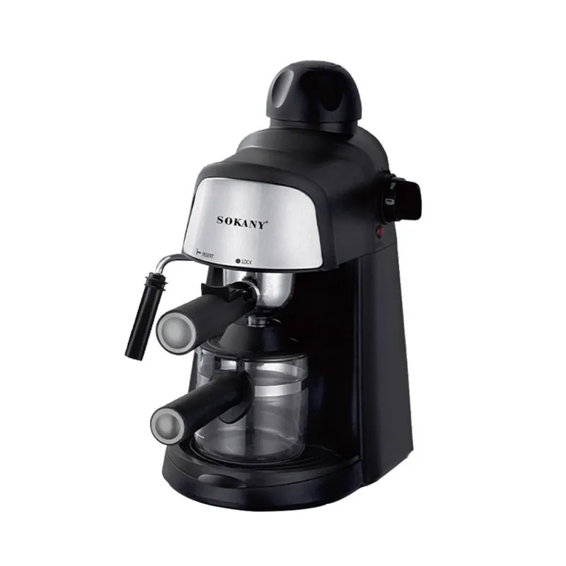 Электрическая Кофеварка 800 Вт Паровая кофеварка для эспрессо домашняя