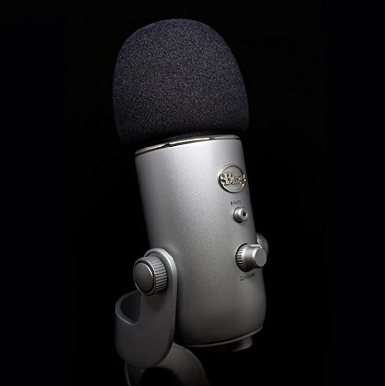 for Blue Yeti Pro Microphones Voice anchor Recording Wind Cover Shield Furry dead cat Windshield sponge denoise accessories