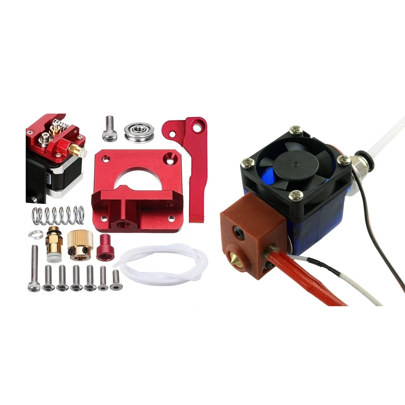 

MK8 экструдер с алюминиевым приводом для Creality CR-10(1 метр PTFE Tube) и полностью металлический V6 Bowden Extruder Hotend