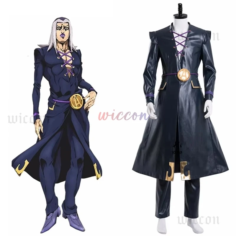 Невероятные приключения Косплей Золотой ветер Леоне Аббаккио Костюм Униформа