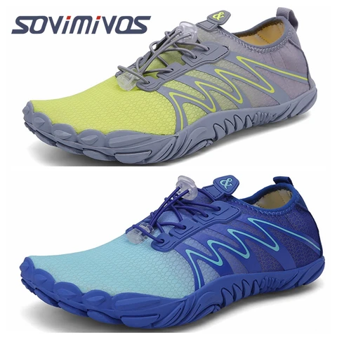 Мужская обувь для воды босиком, быстросохнущая |   Легкие кроссовки-амфибия с широкой подошвой и нулевым падением, обувь для женщин и мужчин