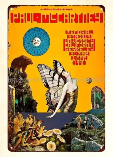 Настенный Ресторан 1990 UC Беркли концертный Плакат Металлический жестяной знак