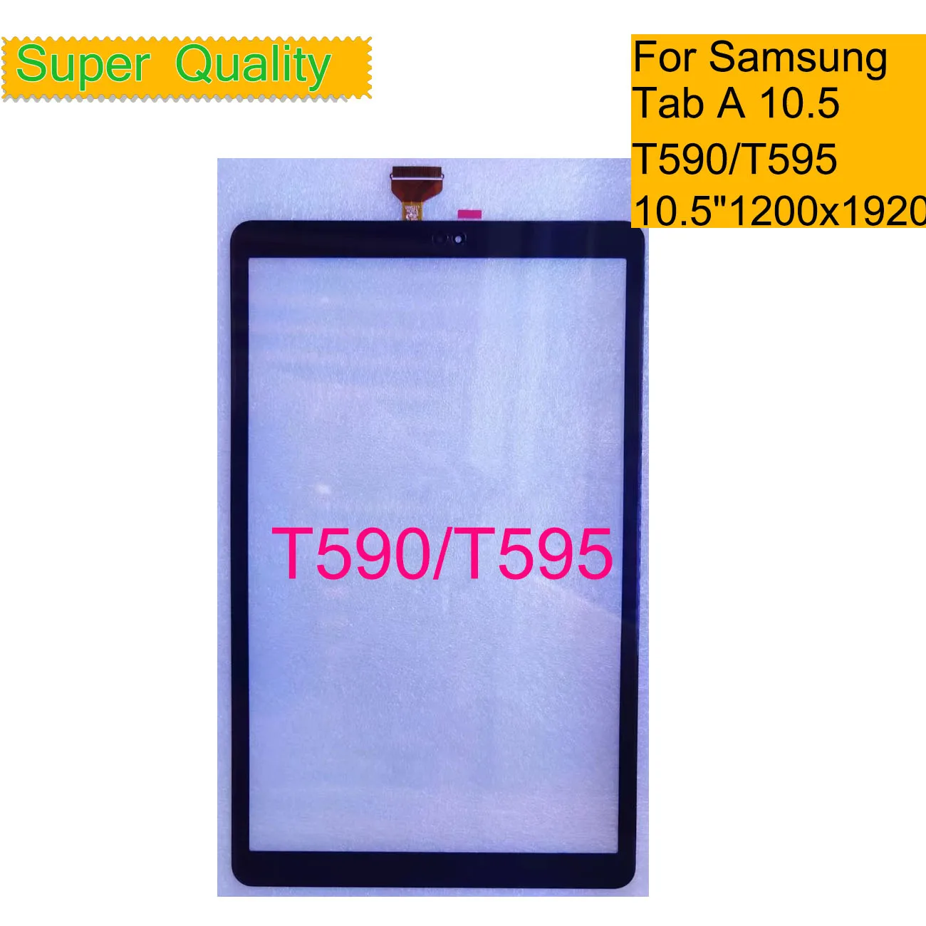 10Pcs/Lot For Samsung Galaxy Tab A 10.5 T590 T595 Touch Screen Digitizer Panel Sensor Tablet Front Outer LCD Glass