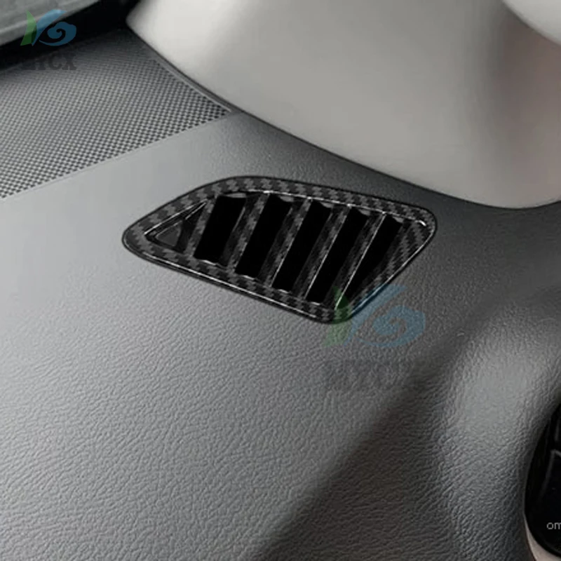 Фото Для Nissan Navara NP300 ST 2019-2022 углеродное волокно, приборная панель, вентиляционное отверстие, накладка, рамка, внутренняя гарнирная передняя вставная рамка №4