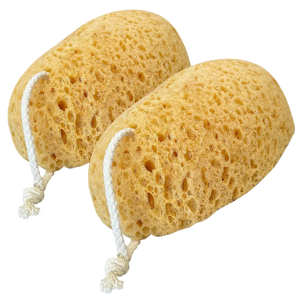 

2 Pcs Body Sponges Shower Exfoliating Scrub Wash Super Soft Bath Polyurethane Miss Cleaning Household African net Sea