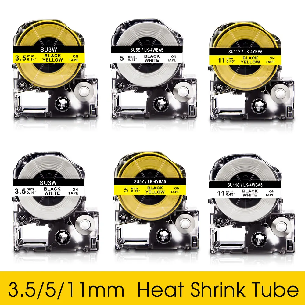 1 шт. термоусадочная трубка для принтера Epson SU5S SU5Y SU3W SU3Y SU11S SU11Y 3 5/5/11 мм