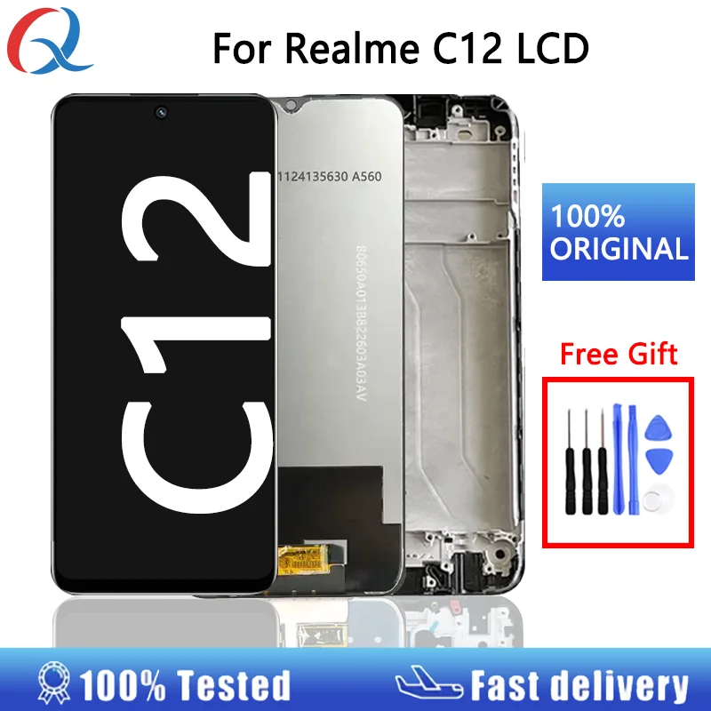 Оригинальный сменный экран для realme C12 ЖК-дисплей Realme pantalla