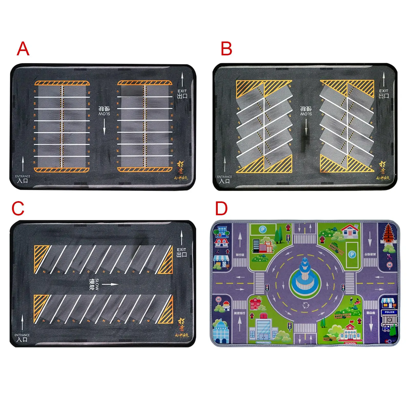 

1:64 Scale Underground Garage Large Parking Lot Mat Large Garage Toy Mouse Pad for Collection Gifts